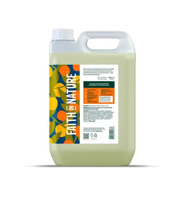 Faith in Nature Grapefruit & Orange douchegel 5L vegan