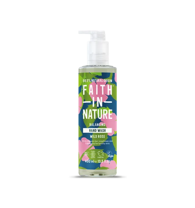 Faith in Nature Wild Rose handzeep 400ml vloeibaar