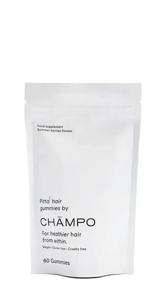 Chāmpo hair gummies refill 30 dagen bessen haarvitamines