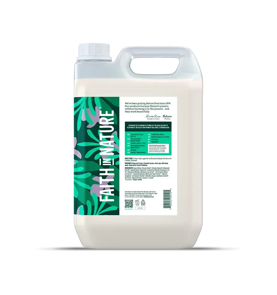 Faith in Nature Rosemary conditioner navulling 5L normaal haar