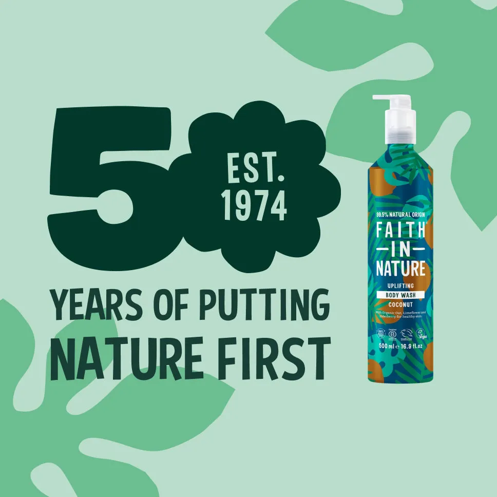 Faith in Nature Coconut bodywash douchegel 500ml aluminium