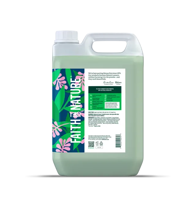 Faith in Nature Tea Tree handzeep 5L gevoelige huid