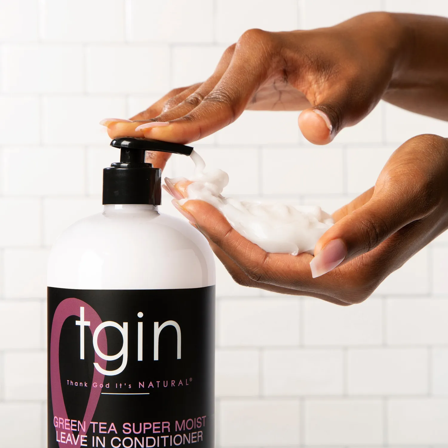 TGIN Green Tea Super Moist leave-in 13 oz krul