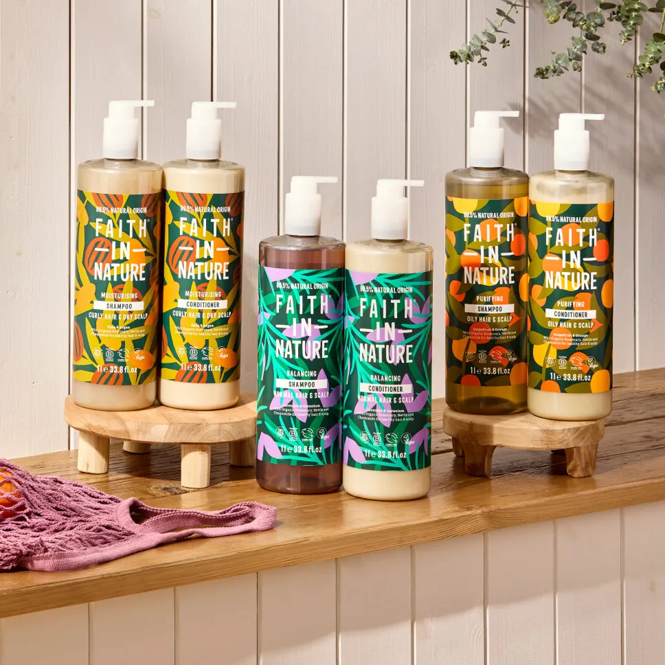 Faith in Nature Lavender & Geranium shampooset normaal haar 2x1L