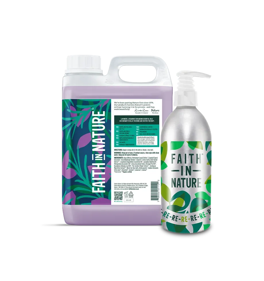 Faith in Nature Lavender & Geranium douchegel 2,5L aluminium