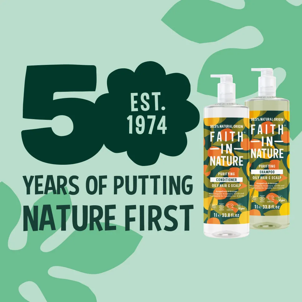 Faith in Nature Grapefruit Orange shampoo set 2x1L vet haar