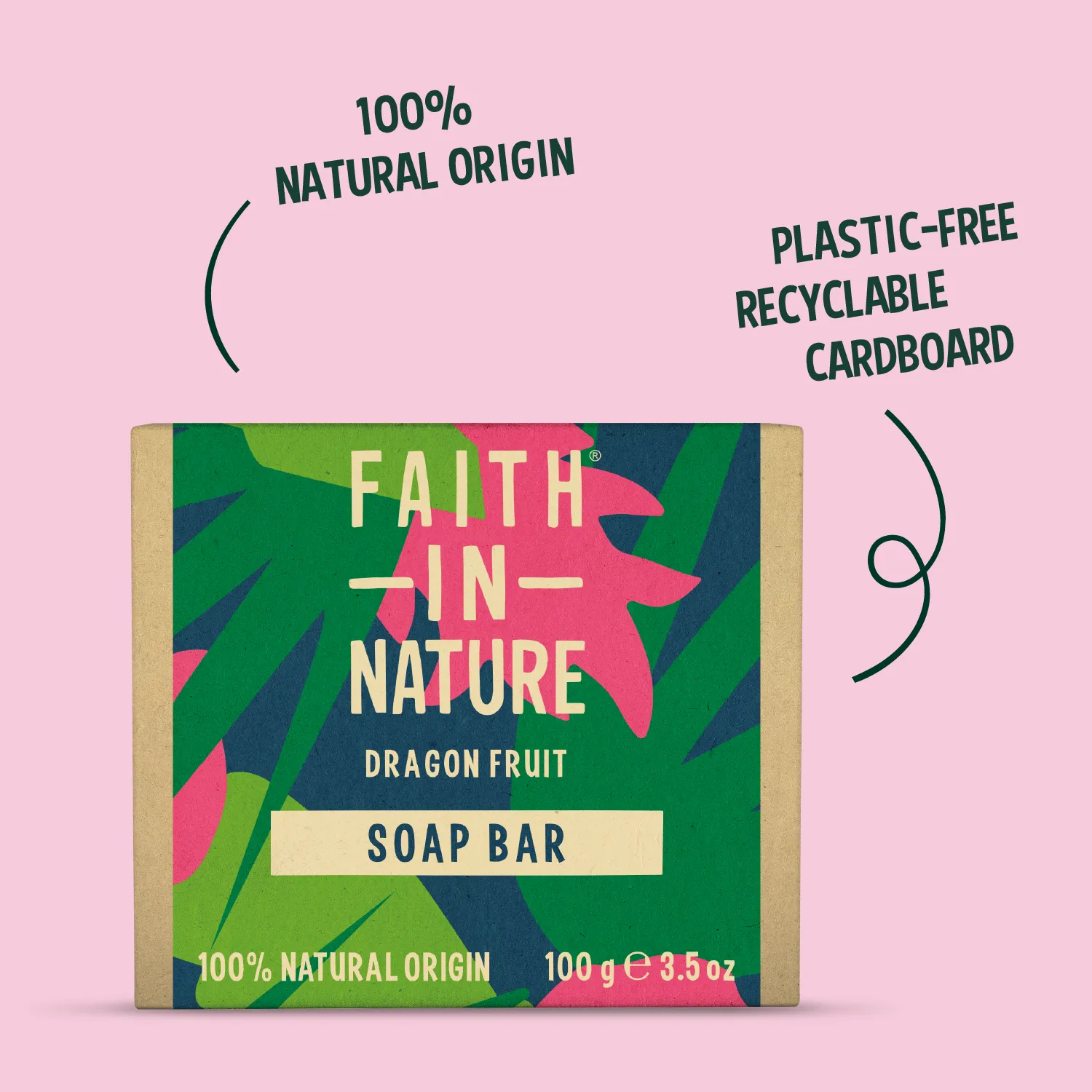 Faith in Nature Dragon Fruit zeepblok fruitig vegan