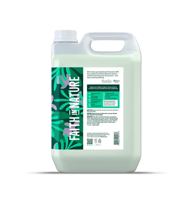Faith in Nature Rosemary shampoo 5L normaal haar