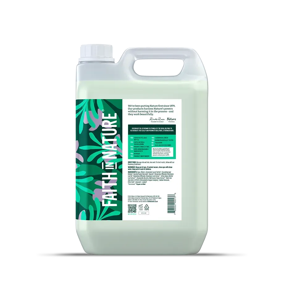 Faith in Nature Rosemary shampoo 5L normaal haar