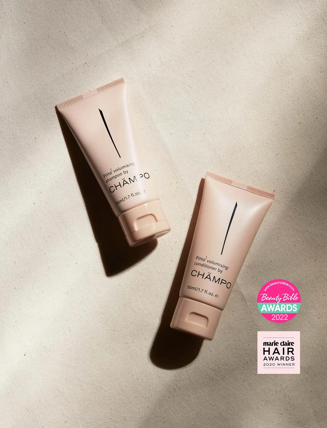 Chāmpo Volumising Discovery shampoo conditioner set 2x50ml fijn haar