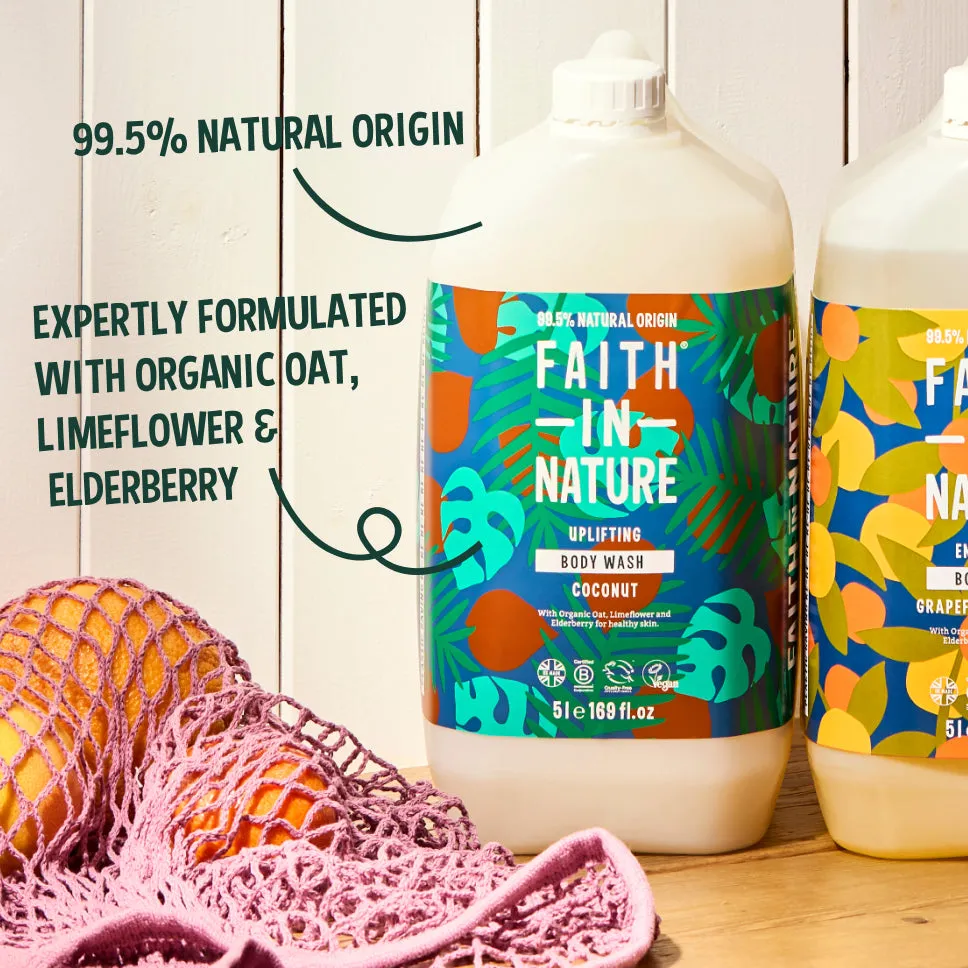 Faith in Nature Coconut bodywash 5L navulling