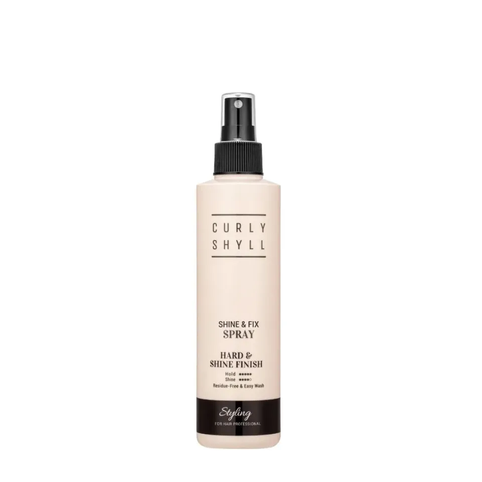 Curly Shyll Shine & Fix Spray haarspray 240ml sterke hold