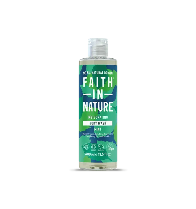 Faith in Nature Mint douchegel 400ml verfrissend