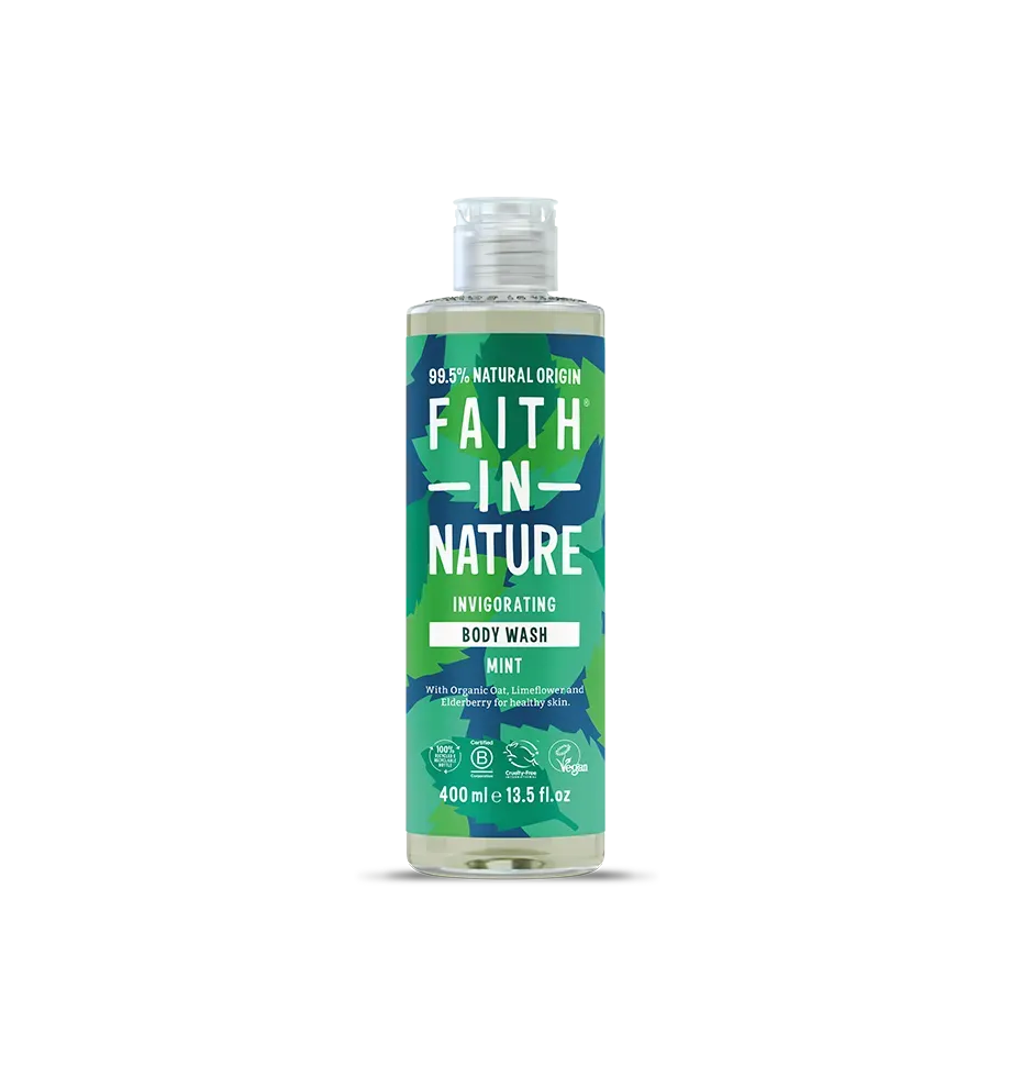 Faith in Nature Mint douchegel 400ml verfrissend
