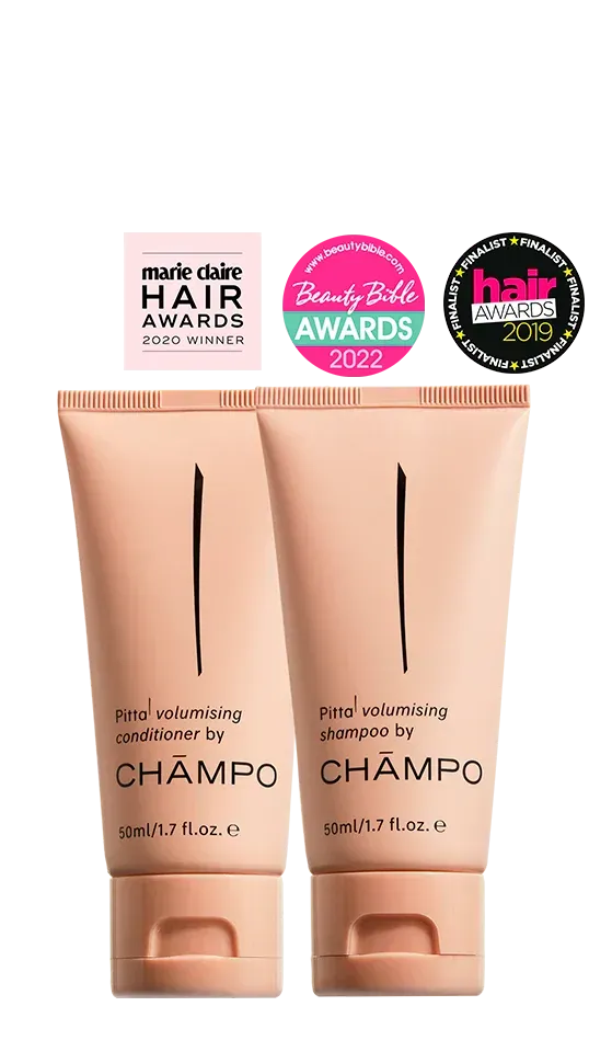 Chāmpo Volumising Discovery shampoo conditioner set 2x50ml fijn haar