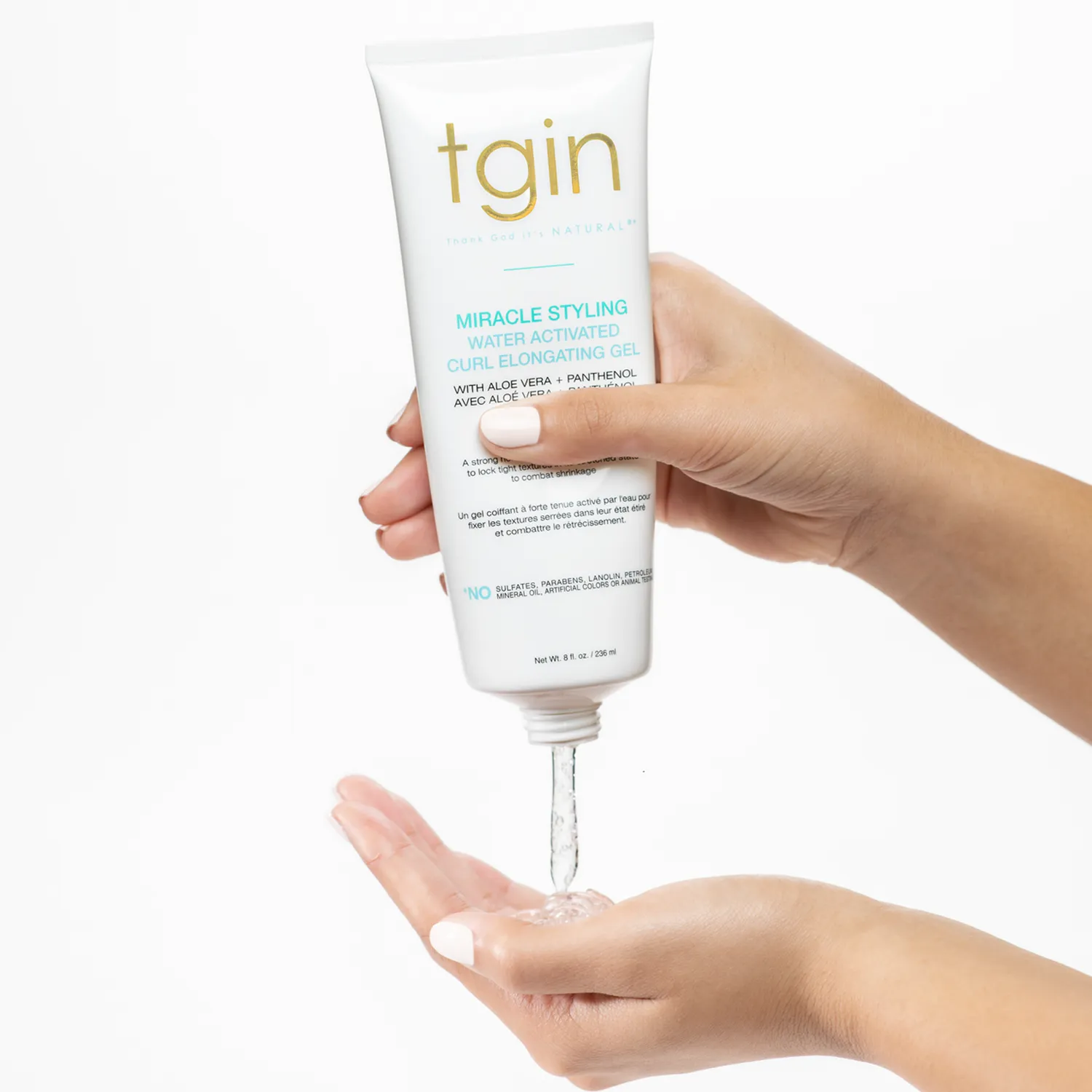 TGIN Miracle Styling Water-Activated Curl Elongating Gel krulgel 8 oz