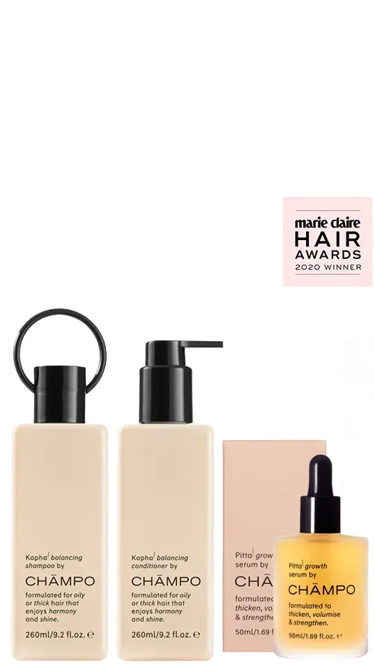 Chāmpo Kapha Balancing System+ haarset vet haar