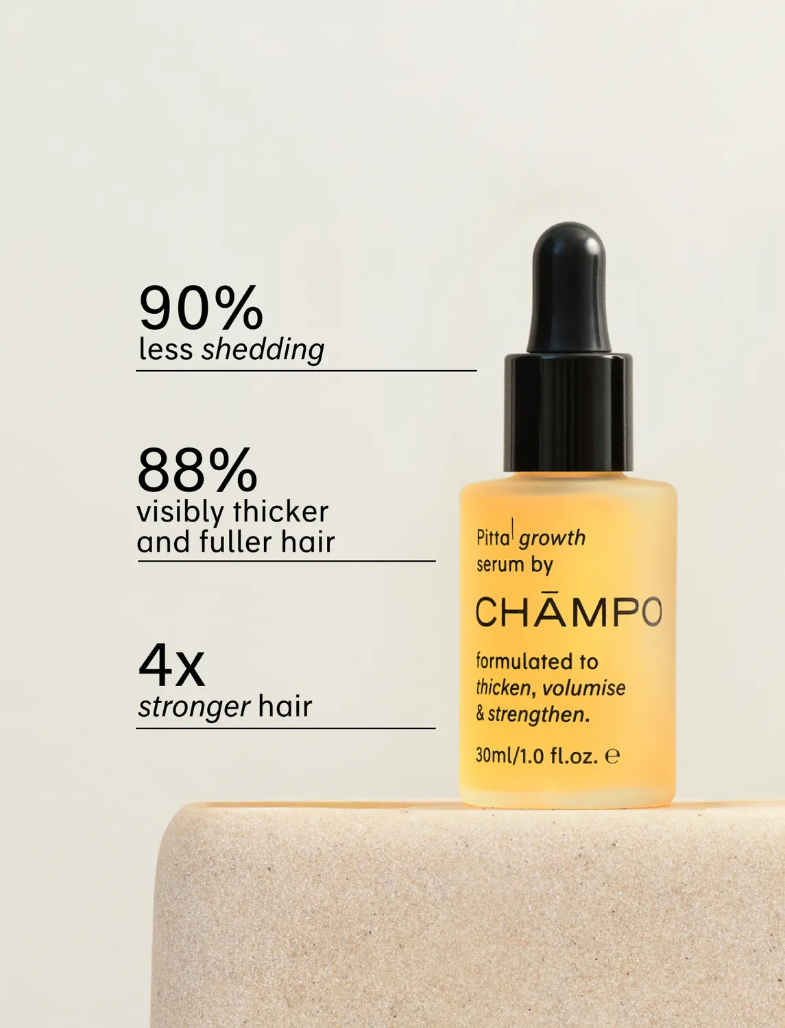 Chāmpo Pitta Growth Serum haargroei serum 30ml dun haar