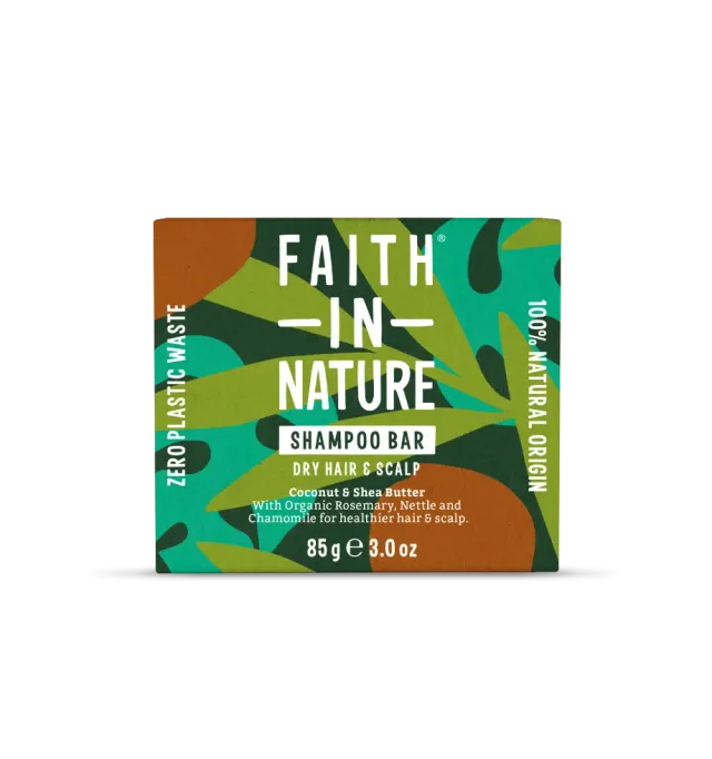 Faith in Nature Coconut & Shea Butter shampoo bar droog haar