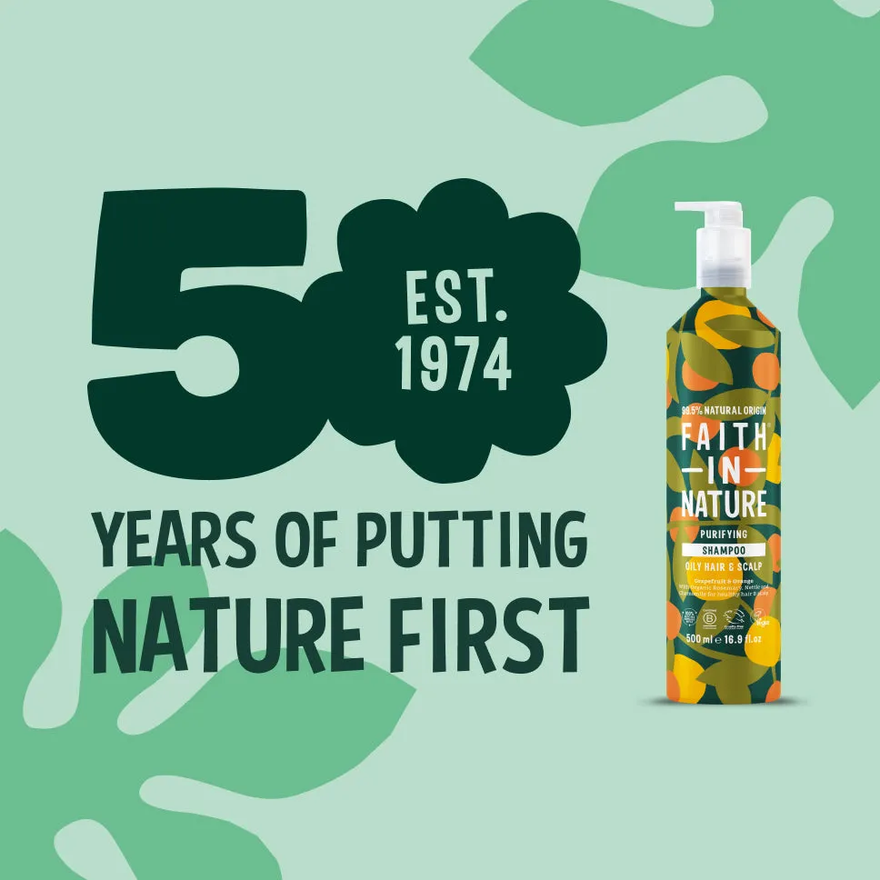 Faith in Nature Grapefruit Orange shampoo 500ml aluminium
