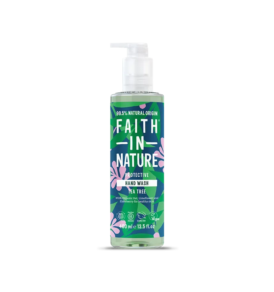 Faith in Nature Tea Tree handzeep 400ml gevoelige huid