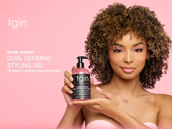 TGIN Rose Water Curl Defining Styling Gel haargel 13 oz definiërend