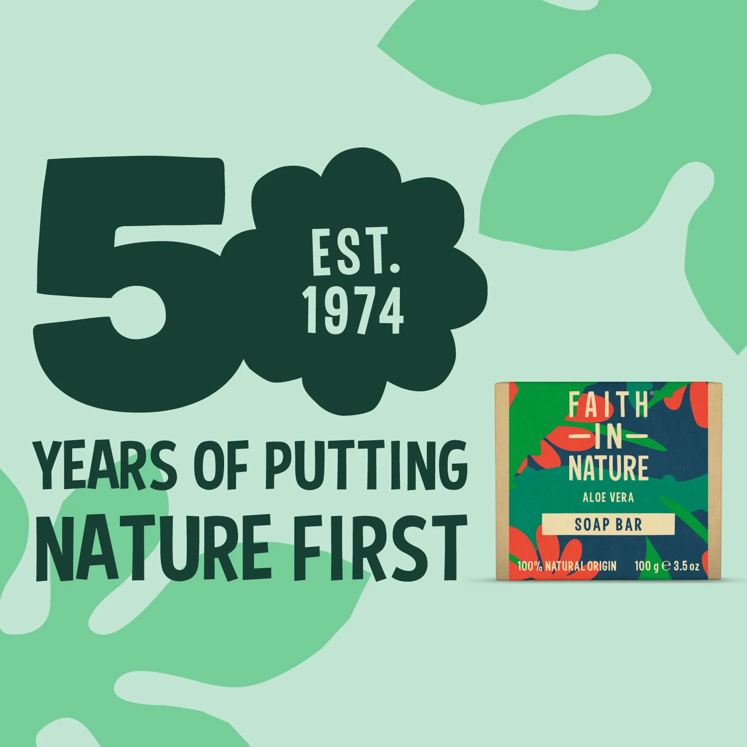 Faith in Nature Aloe Vera zeepblok natuurlijke huidzeep