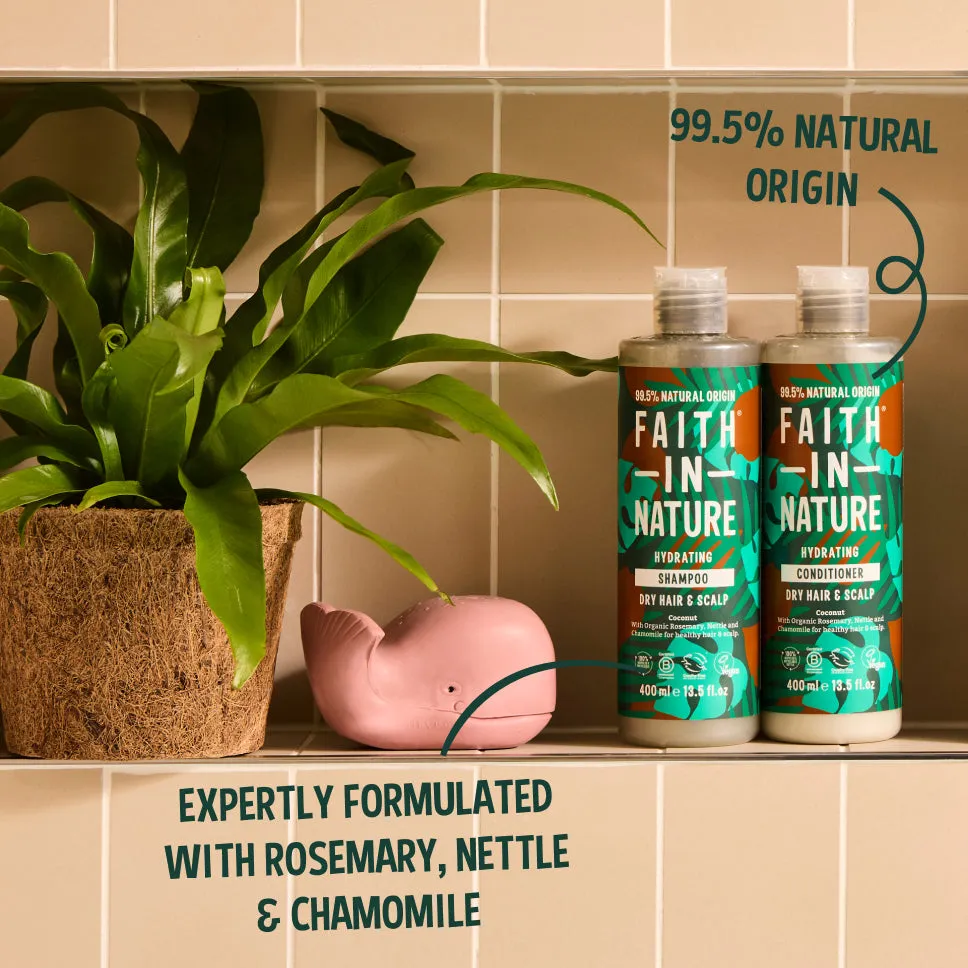 Faith in Nature Coconut shampoo set 400ml droog haar hydraterend