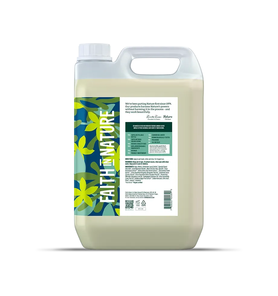 Faith in Nature Seaweed & Citrus handzeep 5L navulling