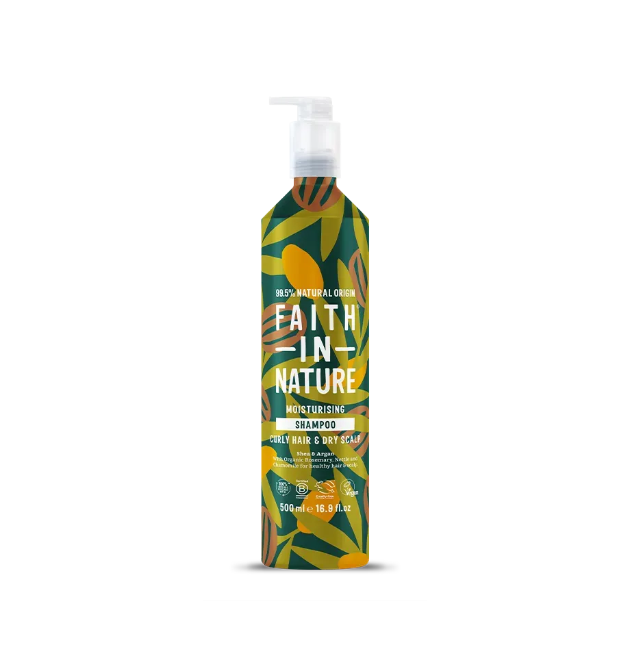 Faith in Nature Shea & Argan shampoo 500ml aluminium droog haar