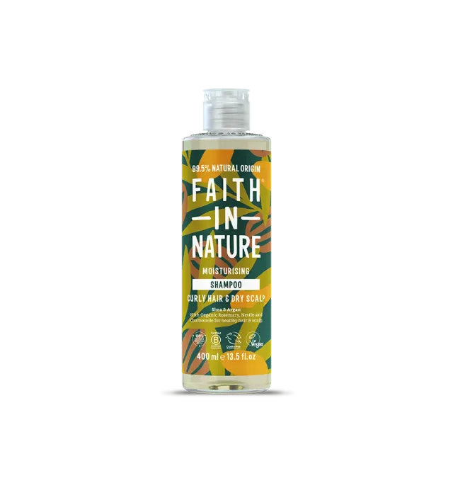 Faith in Nature Shea & Argan shampoo 400ml krul