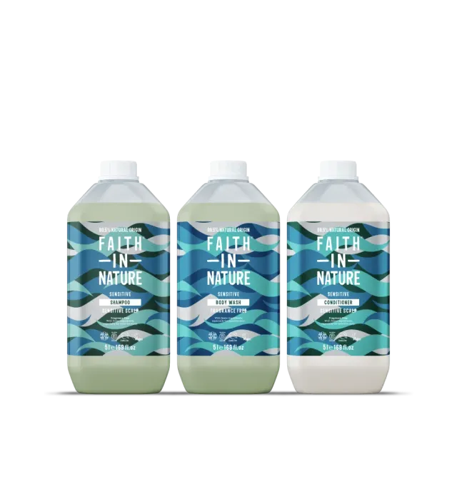 Faith in Nature Sensitive navulset 3x5L ongeparfumeerd
