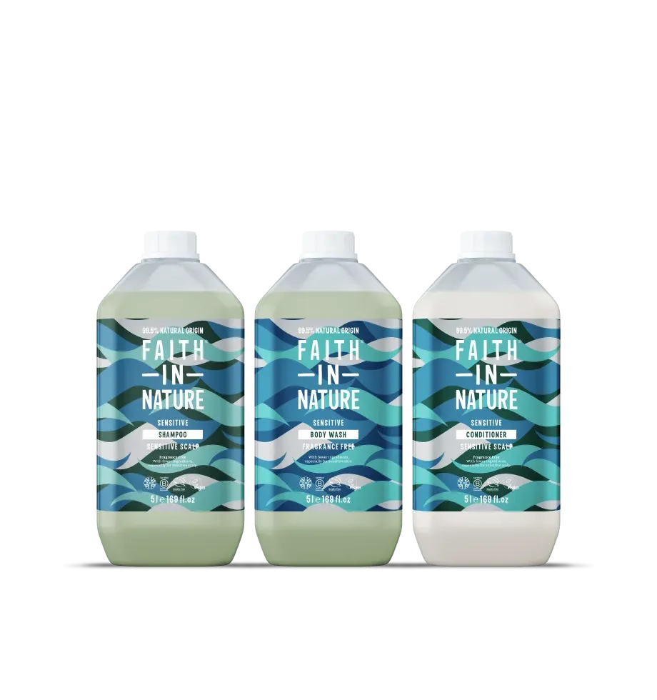 Faith in Nature Sensitive navulset 3x5L ongeparfumeerd