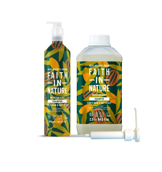 Faith in Nature Shea & Argan shampoo navulset alu 3L