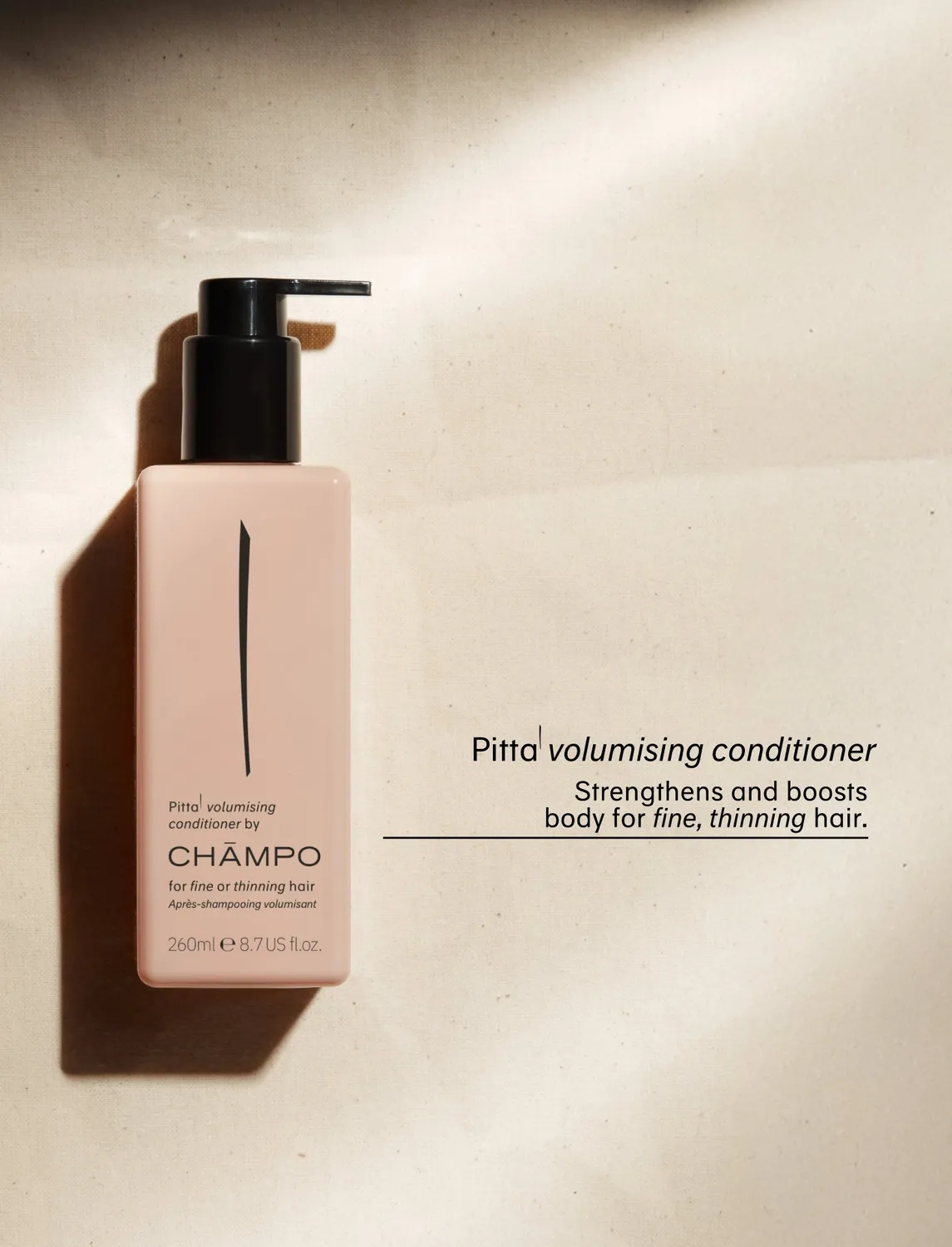 Chāmpo Volumising Collection shampoo conditioner set 2x260ml volume