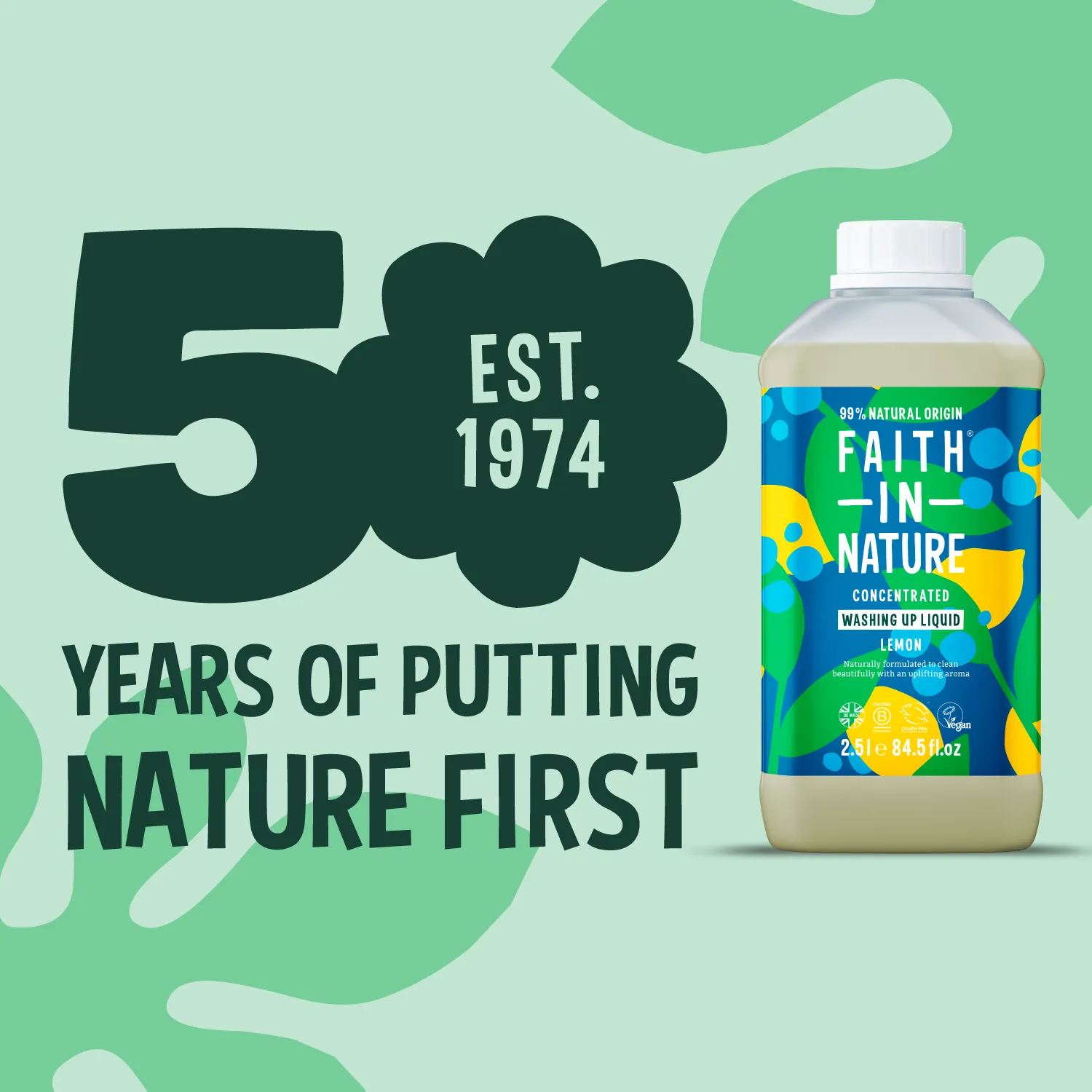 Faith in Nature Citroen afwasmiddel 2,5L ontvetter citroenolie