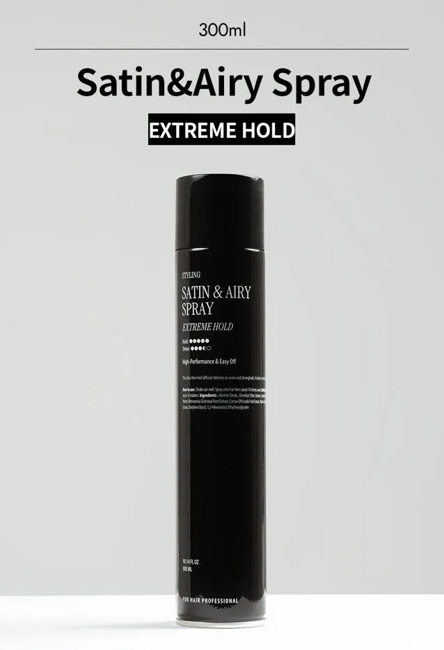 Curly Shyll Satin & Airy Spray Extreme haarspray 300ml sterke hold