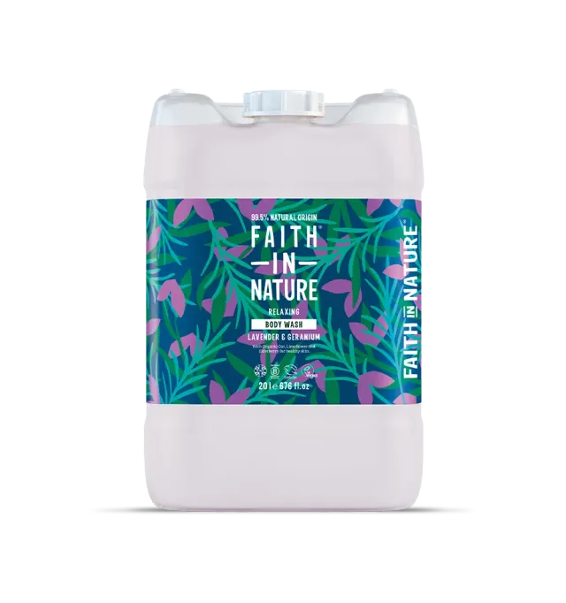 Faith in Nature Lavender Geranium douchegel 20L bulk