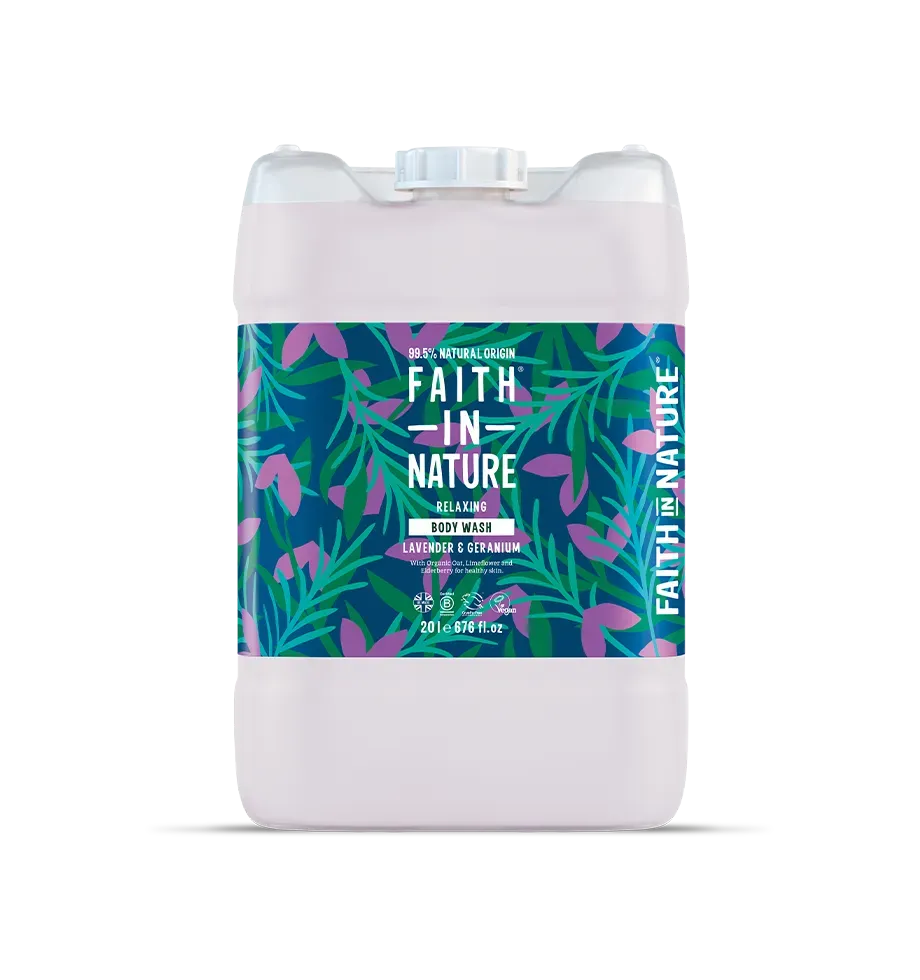 Faith in Nature Lavender Geranium douchegel 20L bulk