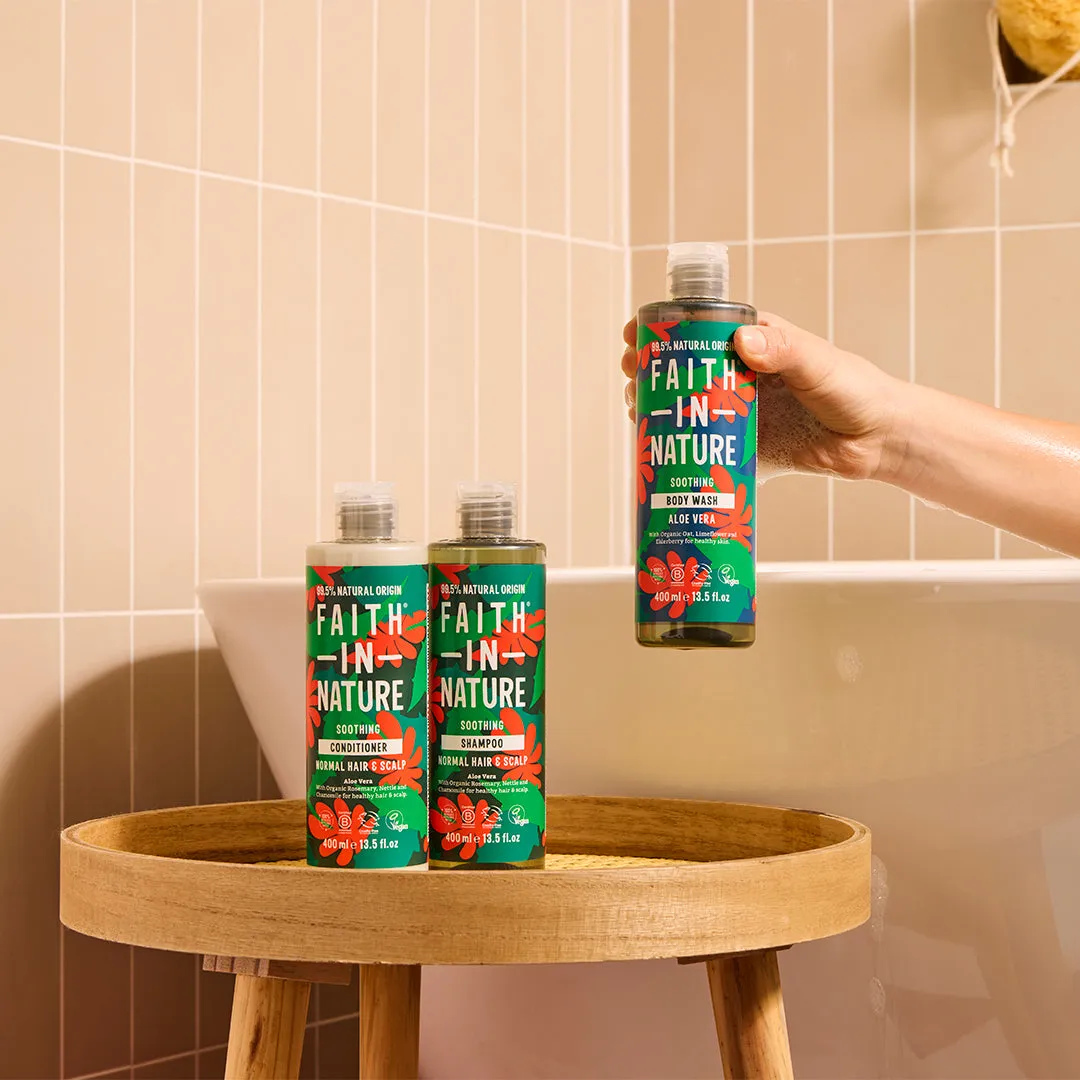 Faith in Nature Aloe Vera douchegel 400ml gevoelige huid