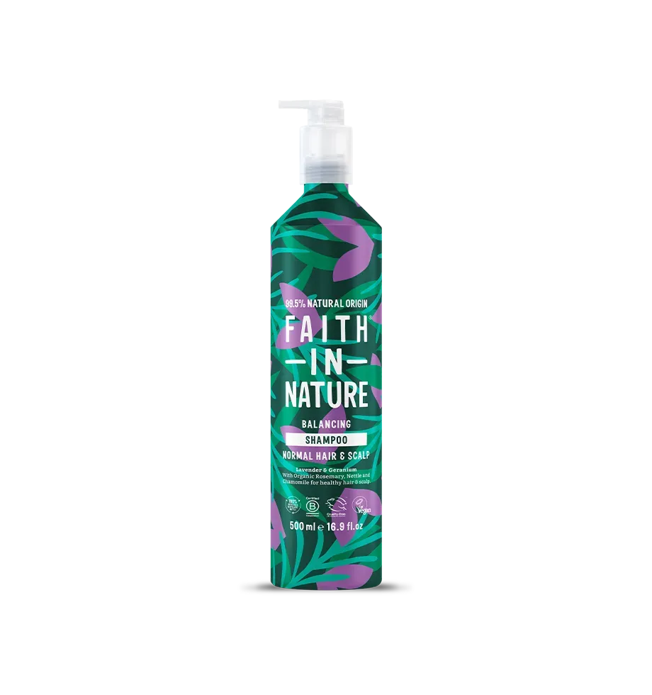 Faith in Nature Lavender Geranium shampoo 500ml aluminium