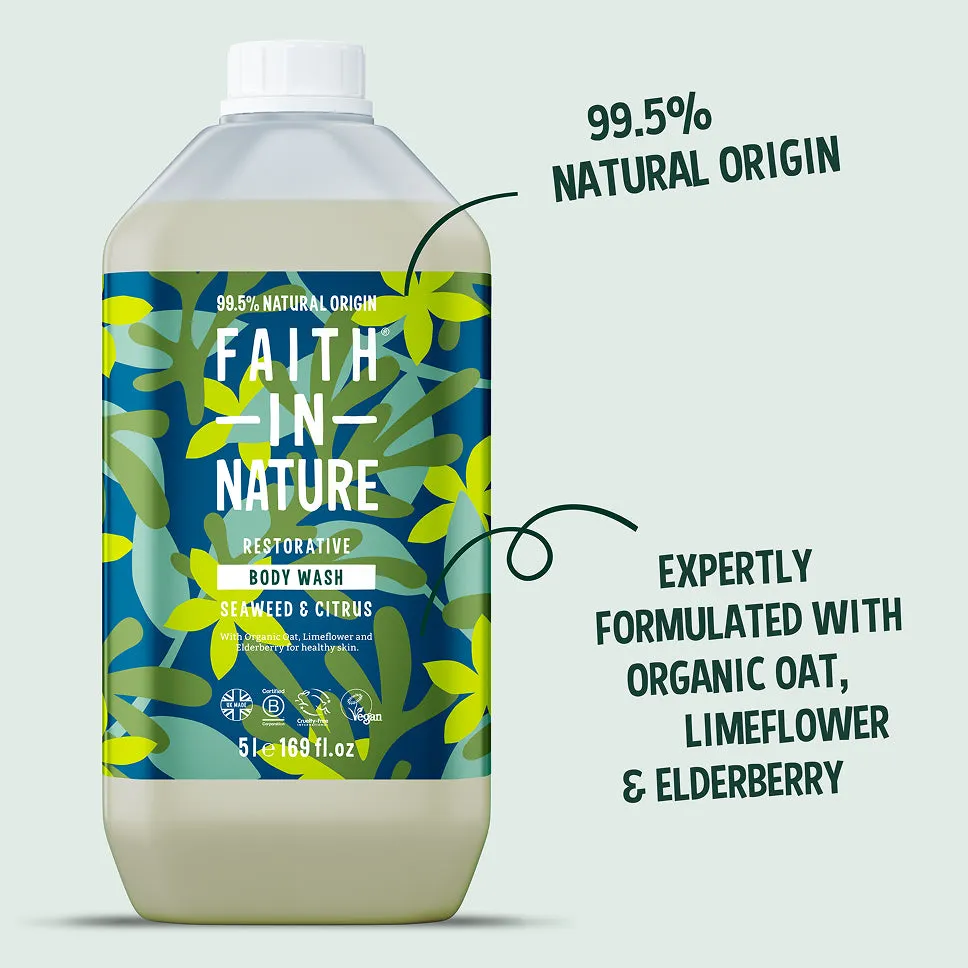 Faith in Nature Seaweed bodywash 5L navulling