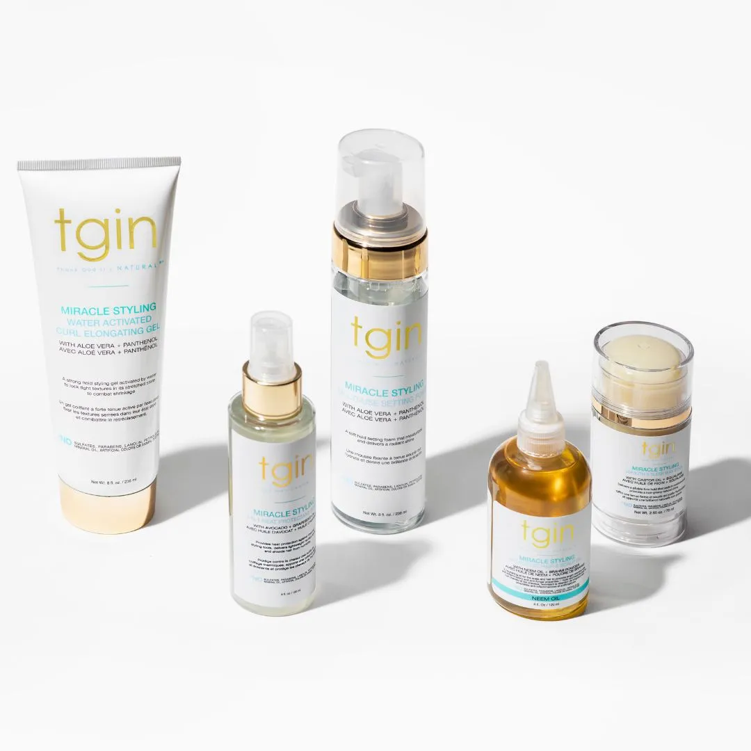 TGIN Miracle Styling Bundel met satijnen bonnet zwart