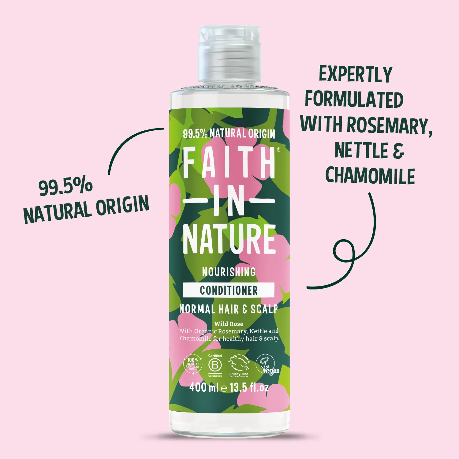 Faith in Nature Wild Rose conditioner normaal haar 400ml
