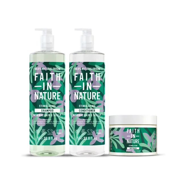 Faith in Nature Rosemary haarset 1L + masker normaal haar