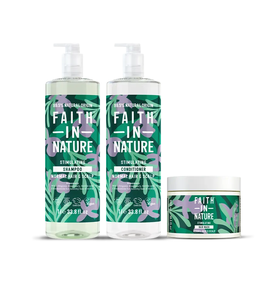 Faith in Nature Rosemary haarset 1L + masker normaal haar