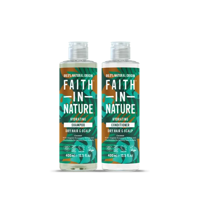 Faith in Nature Coconut shampoo set 400ml droog haar hydraterend