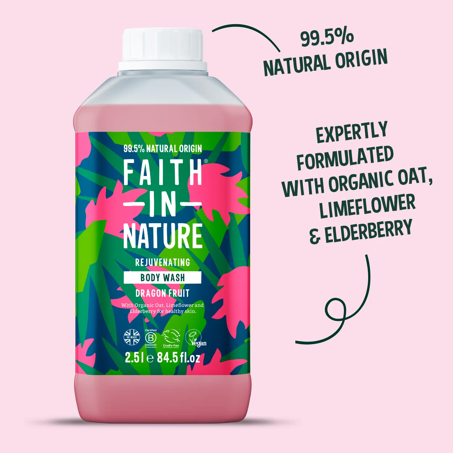 Faith in Nature Dragon Fruit douchegel 2,5L fruitig