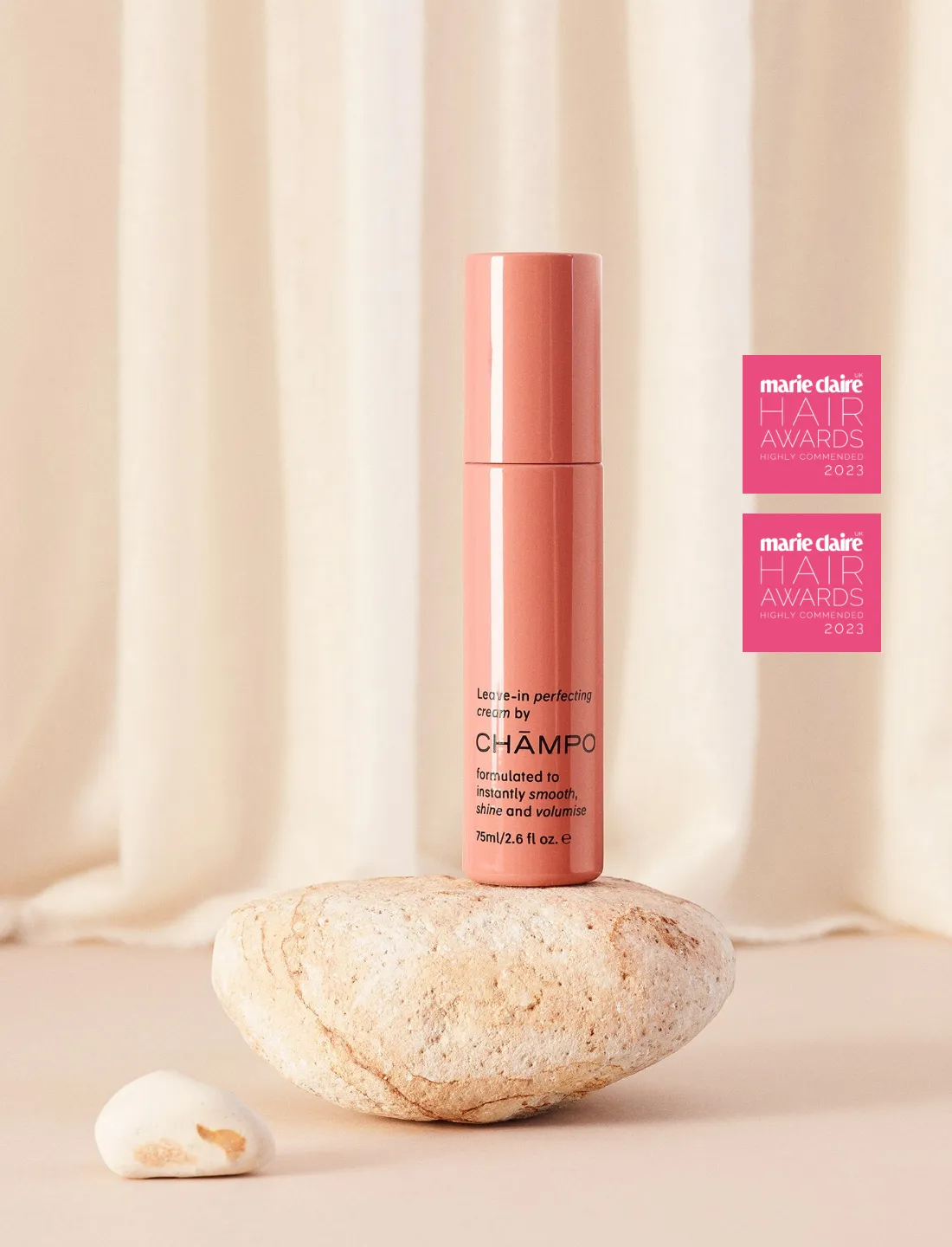 Chāmpo Leave-in Perfecting Cream haarcrème 75ml voor glans