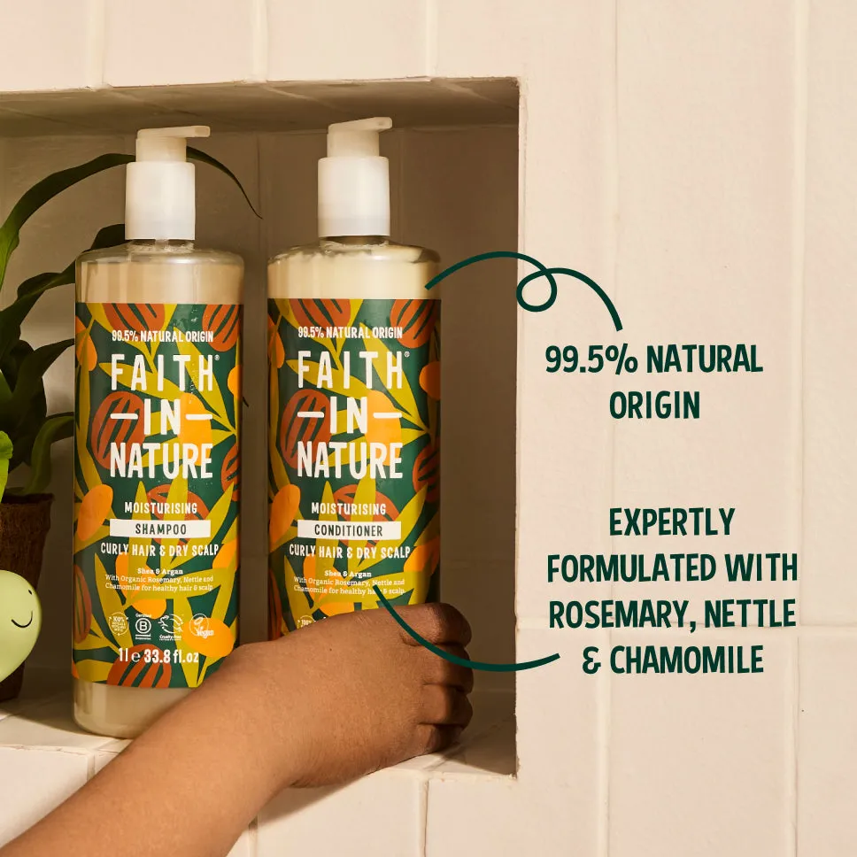 Faith in Nature Shea & Argan conditioner 1L voor droog haar